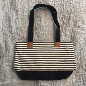 Stripe Canvas Tote Bag